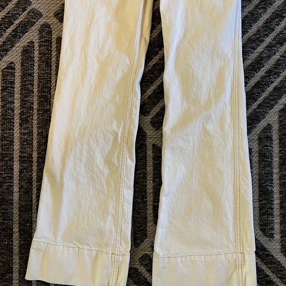 CURRENT ELLIOTT The Significant Other Wash Out CreamWhite Wide Leg Trouser Jeans - Picture 8 of 13